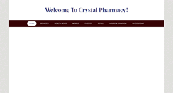 Desktop Screenshot of crystalpharmacy.net